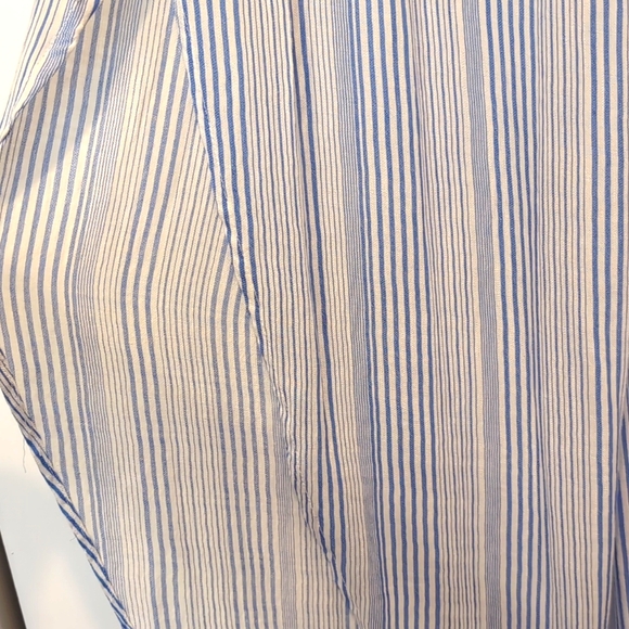 J Valdi Beach Pants White/Blue Stripe L NWT - Picture 3 of 7